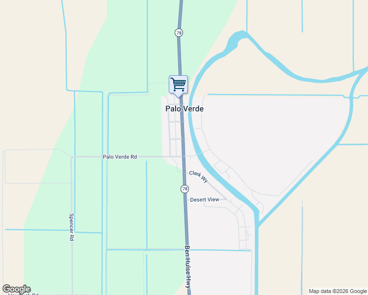 map of restaurants, bars, coffee shops, grocery stores, and more near 56 Ben Hulse Highway in Palo Verde