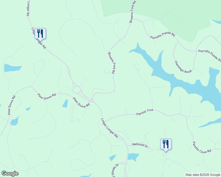 map of restaurants, bars, coffee shops, grocery stores, and more near 1011 Lockets Trail in Greensboro