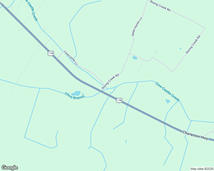 map of restaurants, bars, coffee shops, grocery stores, and more near 116 Rising Creek Road in Orangeburg