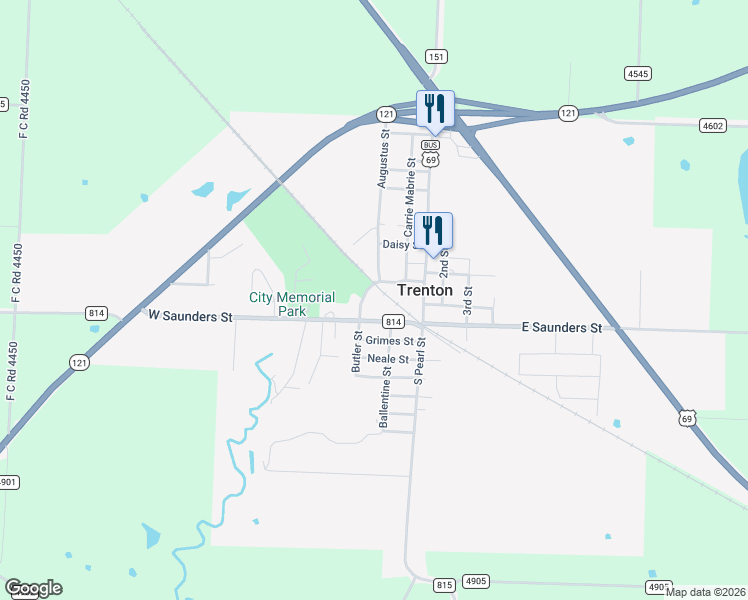 map of restaurants, bars, coffee shops, grocery stores, and more near 213 Hamilton Street in Trenton