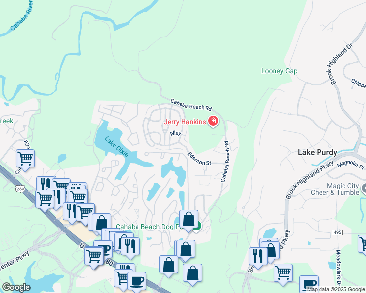 map of restaurants, bars, coffee shops, grocery stores, and more near 417 Portobello Road in Birmingham