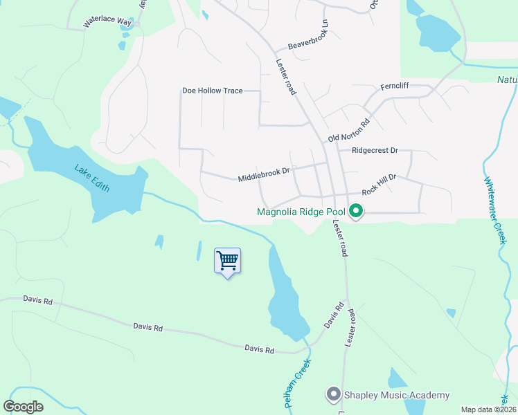 map of restaurants, bars, coffee shops, grocery stores, and more near 195 Valley Bluff Drive in Fayetteville