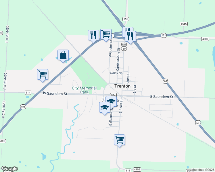 map of restaurants, bars, coffee shops, grocery stores, and more near 213 Hamilton Street in Trenton