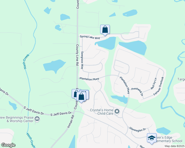 map of restaurants, bars, coffee shops, grocery stores, and more near 222 Sawgrass Way in Fayetteville