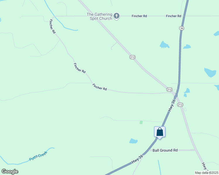 map of restaurants, bars, coffee shops, grocery stores, and more near 1045 Fincher Road in Covington