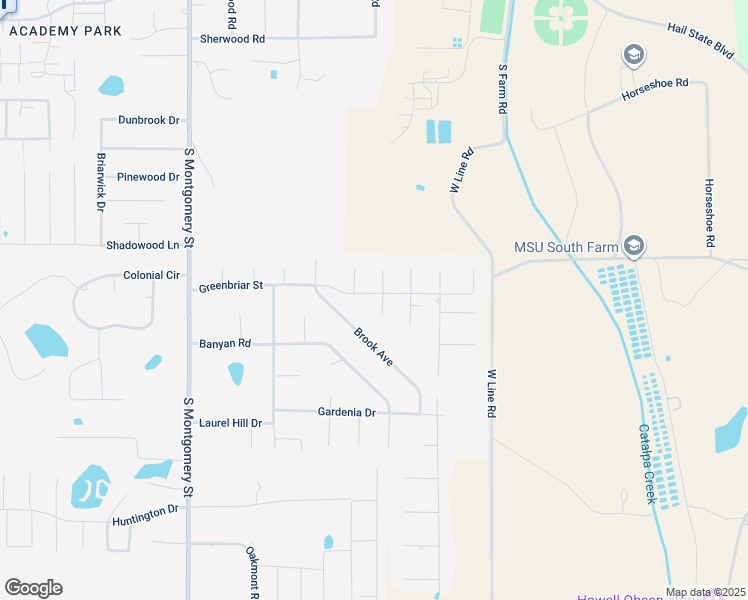 map of restaurants, bars, coffee shops, grocery stores, and more near 498-532 Greenbriar Street in Starkville