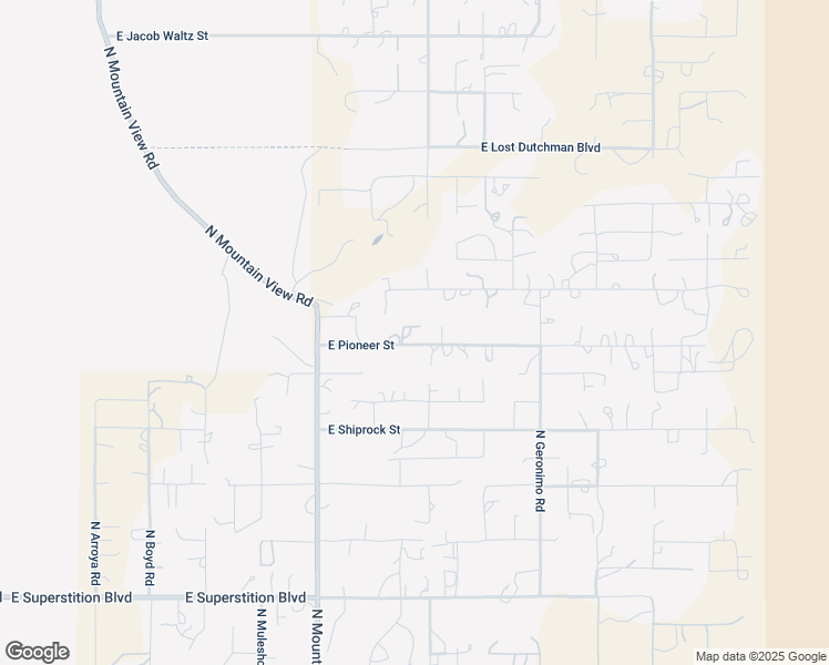 map of restaurants, bars, coffee shops, grocery stores, and more near 5151 East Pioneer Street in Apache Junction