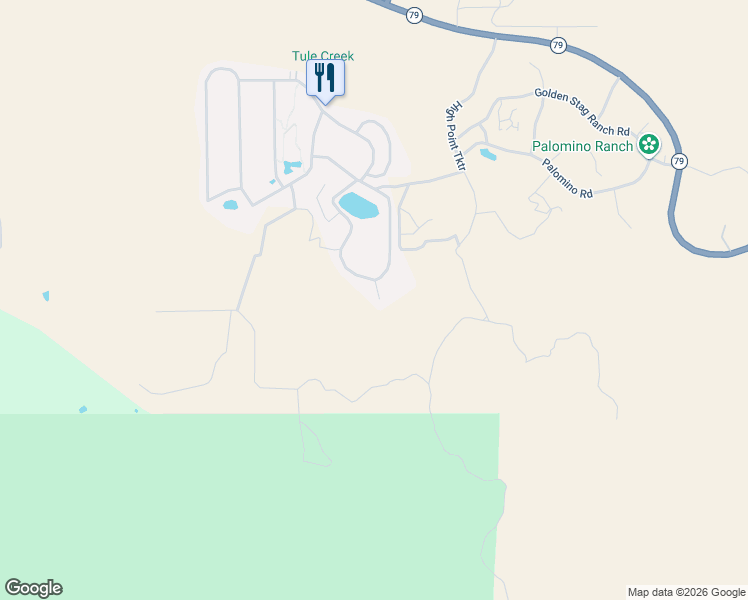 map of restaurants, bars, coffee shops, grocery stores, and more near 45525 California 79 in Aguanga