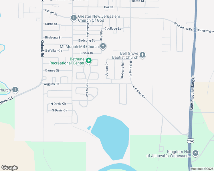 map of restaurants, bars, coffee shops, grocery stores, and more near 104 Wiggins Road in Indianola