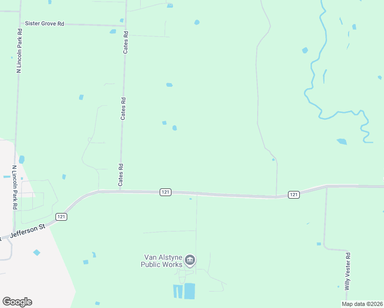 map of restaurants, bars, coffee shops, grocery stores, and more near in Van Alstyne