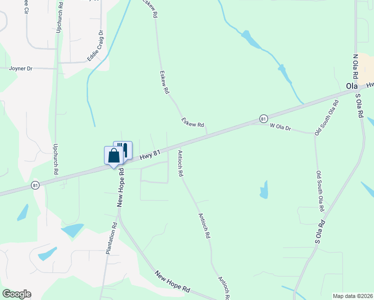 map of restaurants, bars, coffee shops, grocery stores, and more near 2998 Highway 81 in McDonough