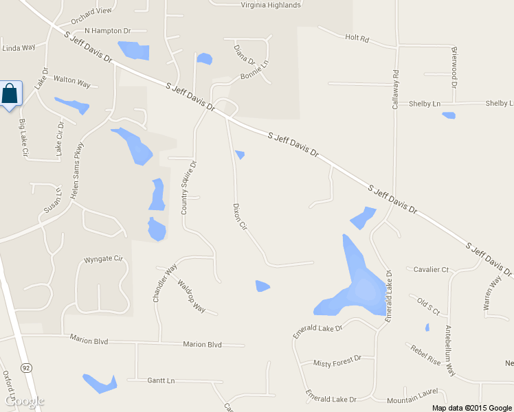 map of restaurants, bars, coffee shops, grocery stores, and more near 164 Dixon Circle in Fayetteville