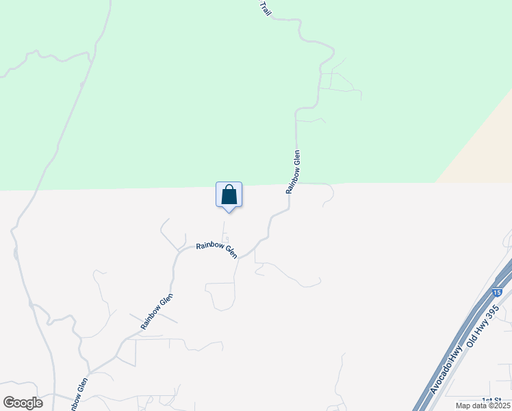 map of restaurants, bars, coffee shops, grocery stores, and more near 3030 Rainbow Glen Road in Fallbrook