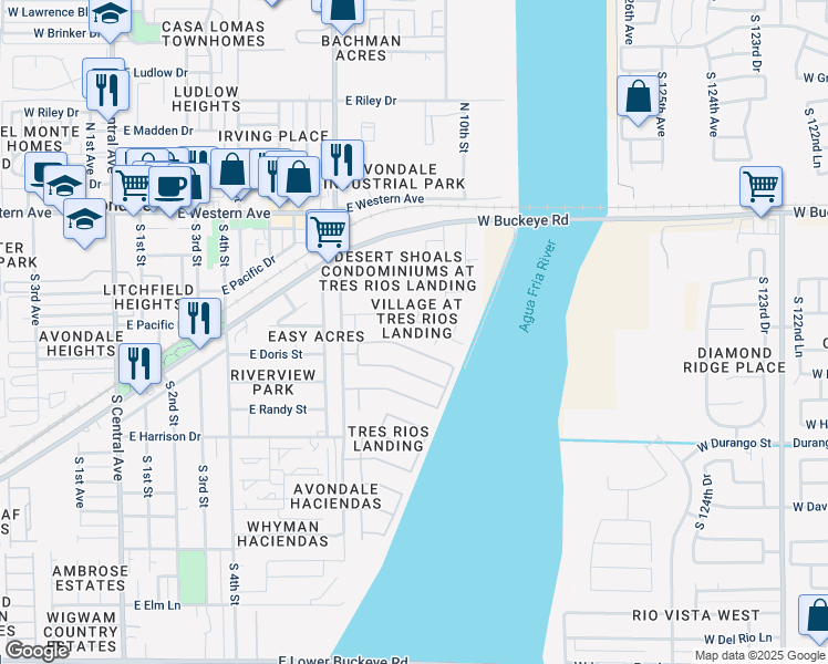 map of restaurants, bars, coffee shops, grocery stores, and more near 906 East Brooke Place in Avondale