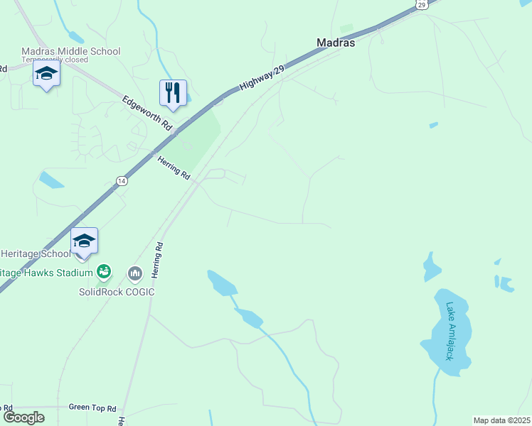 map of restaurants, bars, coffee shops, grocery stores, and more near 152 Palomino Drive in Newnan