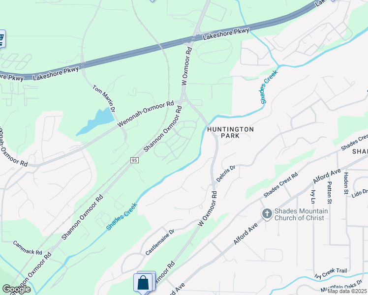 map of restaurants, bars, coffee shops, grocery stores, and more near 1704 Wildwood Crossing in Birmingham
