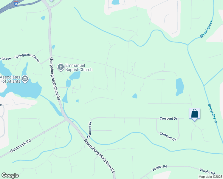 map of restaurants, bars, coffee shops, grocery stores, and more near 12 Coggins Corner Court in Newnan
