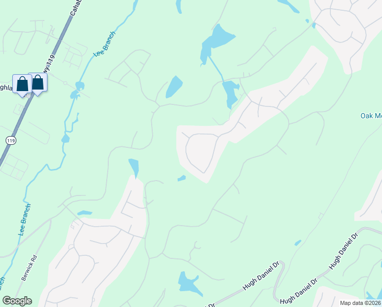 map of restaurants, bars, coffee shops, grocery stores, and more near 1103 Greymoor Road in Birmingham