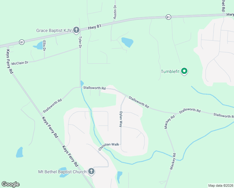 map of restaurants, bars, coffee shops, grocery stores, and more near 348 Stallsworth Road in McDonough