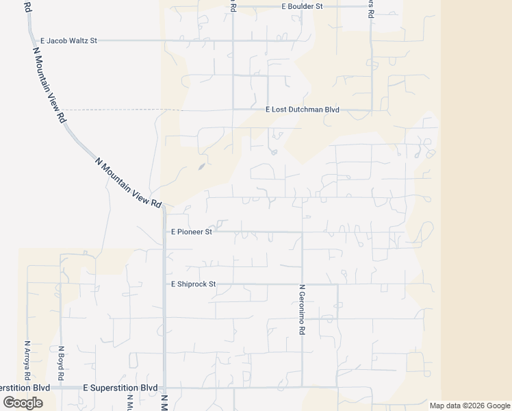 map of restaurants, bars, coffee shops, grocery stores, and more near 5283 East Forest Street in Apache Junction