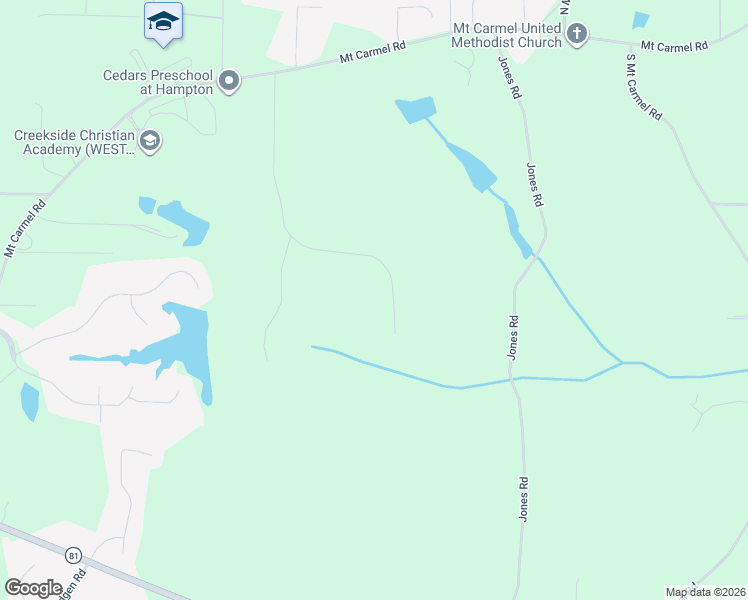 map of restaurants, bars, coffee shops, grocery stores, and more near 273 Winding Stream Trail in Hampton