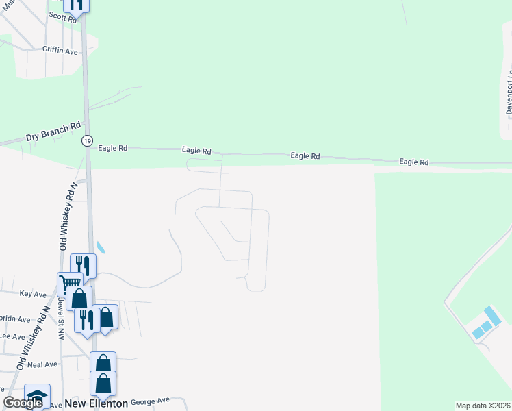 map of restaurants, bars, coffee shops, grocery stores, and more near 4009 Fringetree Loop in Aiken