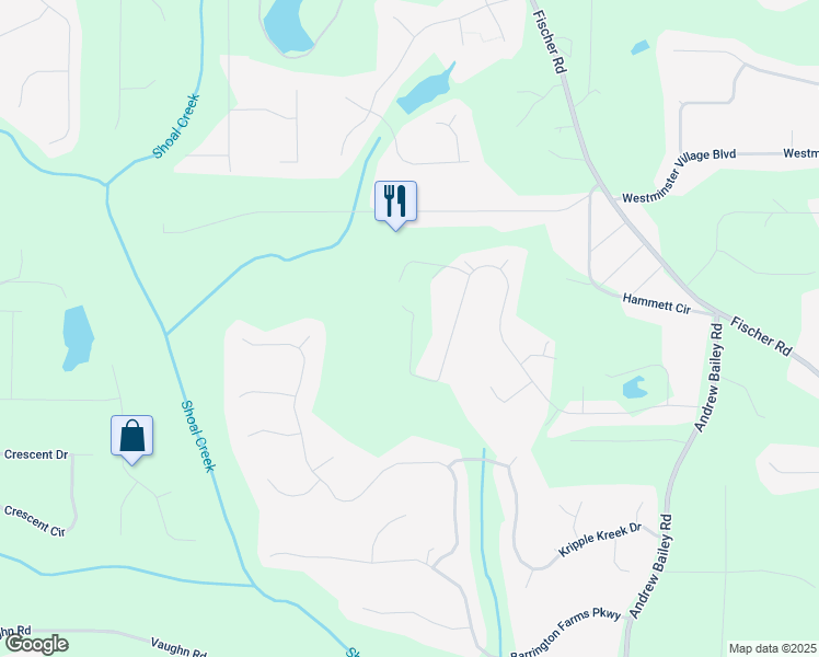 map of restaurants, bars, coffee shops, grocery stores, and more near 65 Peachtree Lake Drive in Sharpsburg
