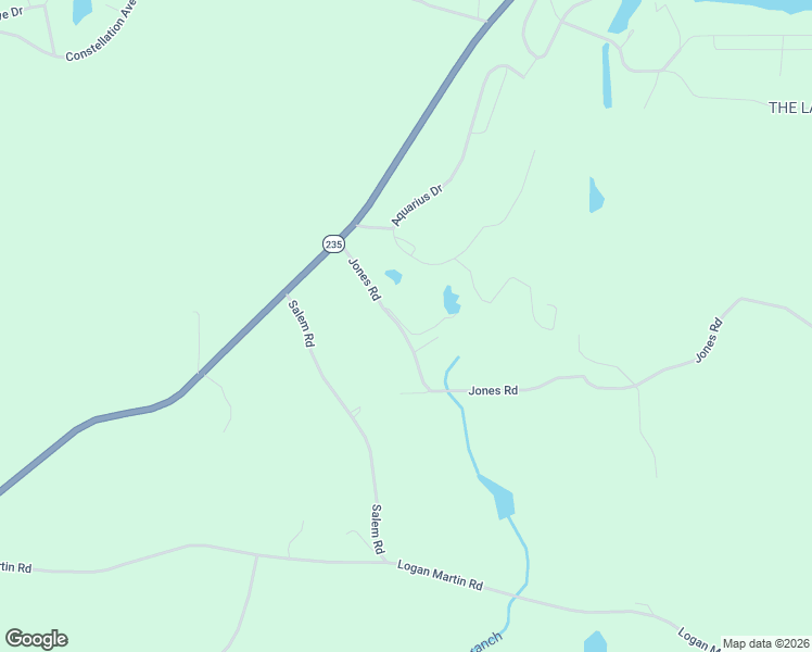 map of restaurants, bars, coffee shops, grocery stores, and more near 127 Jones Road in Talladega County