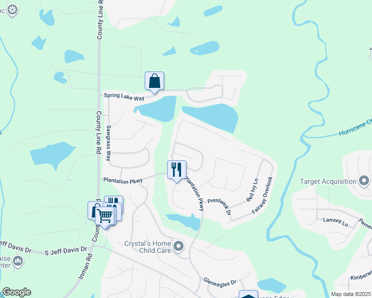 map of restaurants, bars, coffee shops, grocery stores, and more near 12046 Harbour Town Parkway in Fayetteville