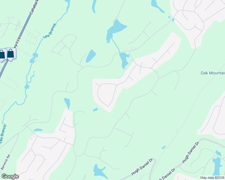 map of restaurants, bars, coffee shops, grocery stores, and more near 1059 Greymoor Road in Shoal Creek