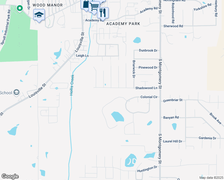 map of restaurants, bars, coffee shops, grocery stores, and more near 1-199 Countryside Street in Starkville