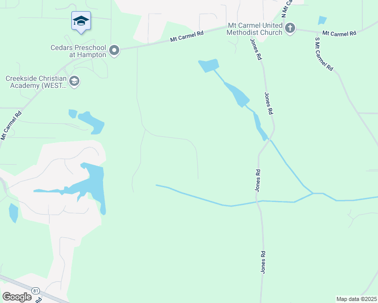 map of restaurants, bars, coffee shops, grocery stores, and more near 265 Winding Stream Trail in Hampton