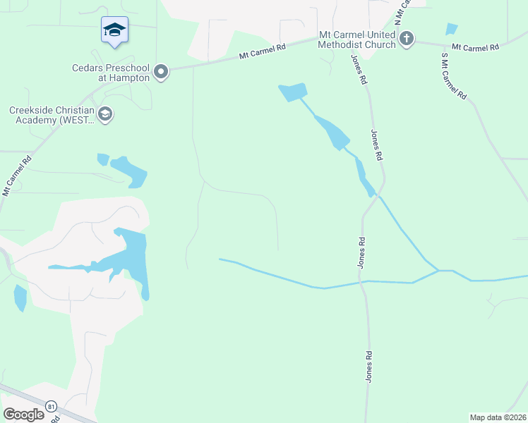 map of restaurants, bars, coffee shops, grocery stores, and more near 273 Winding Stream Trail in Hampton