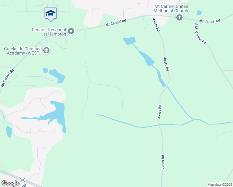 map of restaurants, bars, coffee shops, grocery stores, and more near 265 Winding Stream Trail in Hampton