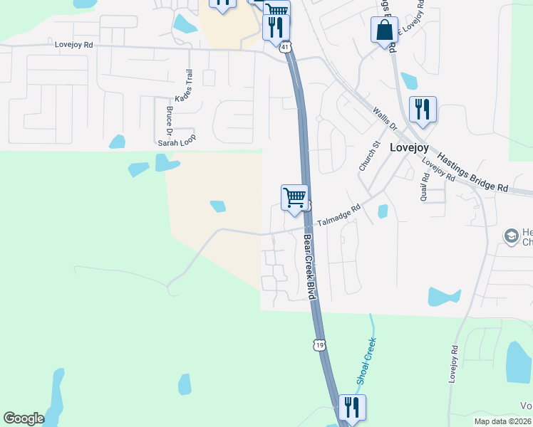 map of restaurants, bars, coffee shops, grocery stores, and more near 11926 Fuller Street in Hampton