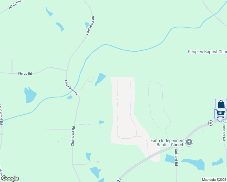 map of restaurants, bars, coffee shops, grocery stores, and more near 420 North Oakland Circle in McDonough