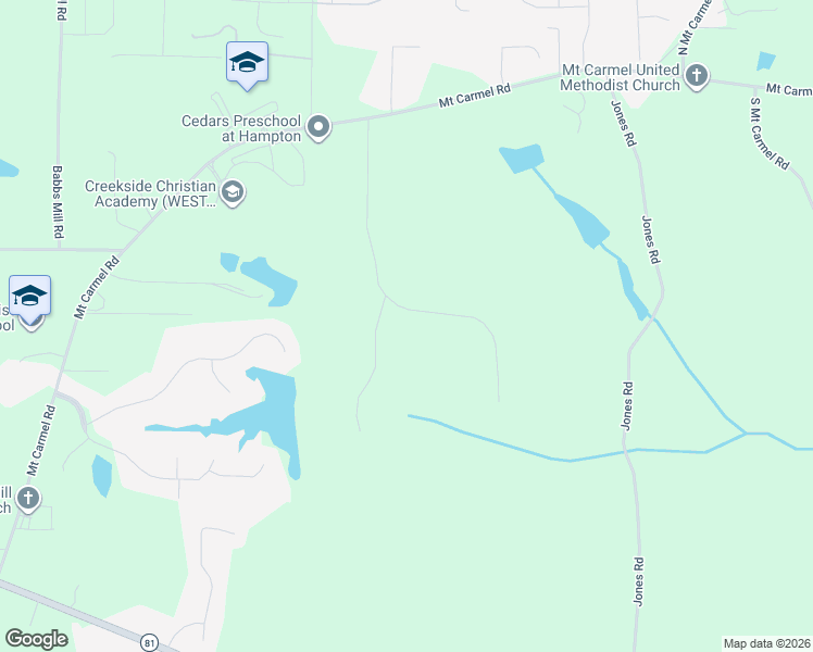 map of restaurants, bars, coffee shops, grocery stores, and more near 215 Winding Stream Trail in Hampton