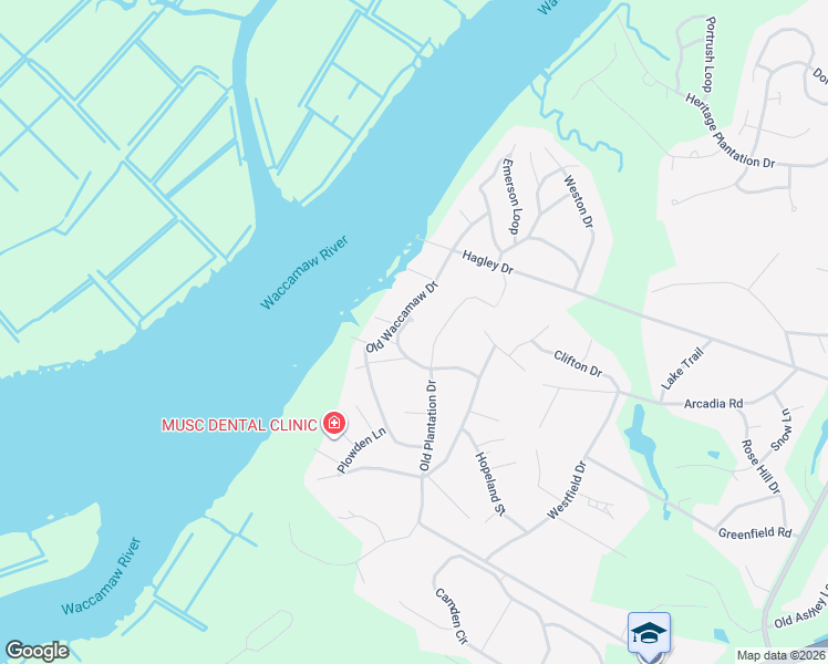 map of restaurants, bars, coffee shops, grocery stores, and more near 35 Laurel Oak Road in Pawleys Island