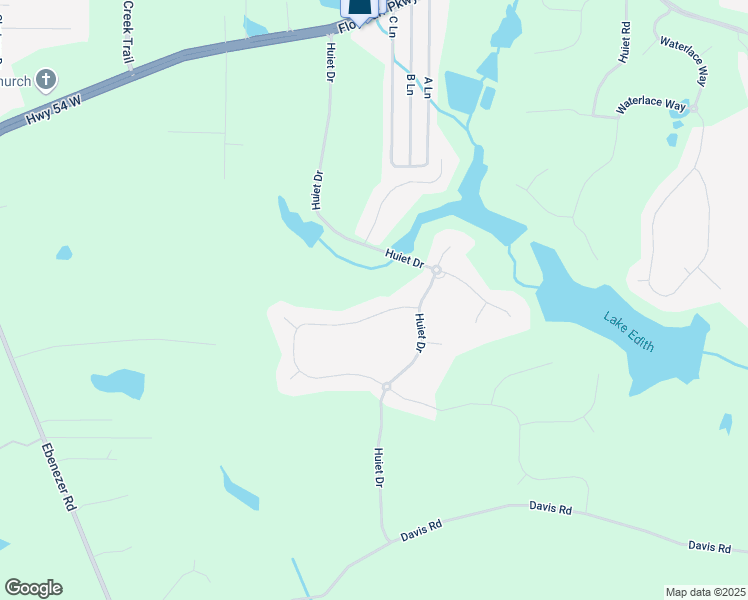 map of restaurants, bars, coffee shops, grocery stores, and more near 140 Discovery Lake Drive in Fayetteville