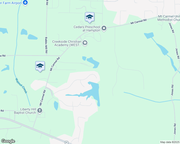 map of restaurants, bars, coffee shops, grocery stores, and more near 235 Red Maple Drive in Hampton