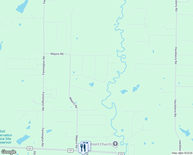 map of restaurants, bars, coffee shops, grocery stores, and more near in Van Alstyne
