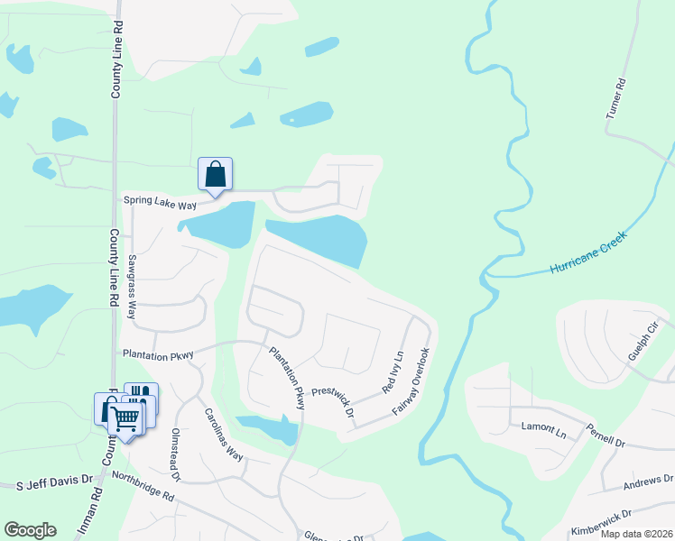 map of restaurants, bars, coffee shops, grocery stores, and more near 43 Harbour Lake Drive in Fayetteville