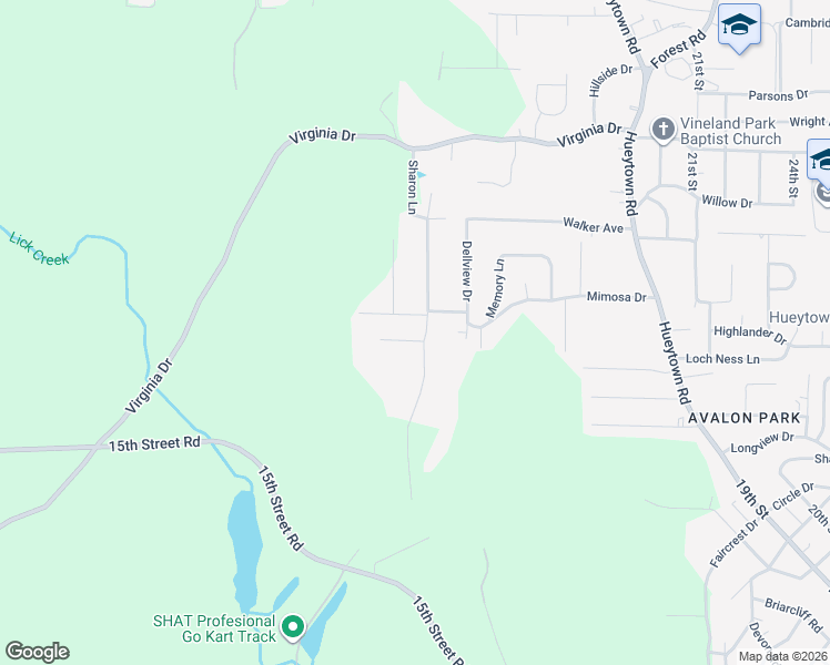 map of restaurants, bars, coffee shops, grocery stores, and more near 500 Hillsboro Road in Hueytown