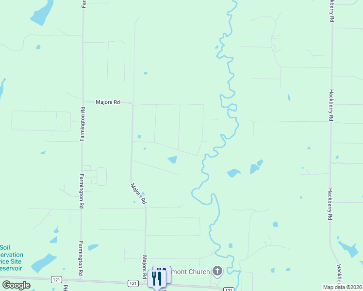 map of restaurants, bars, coffee shops, grocery stores, and more near in Van Alstyne