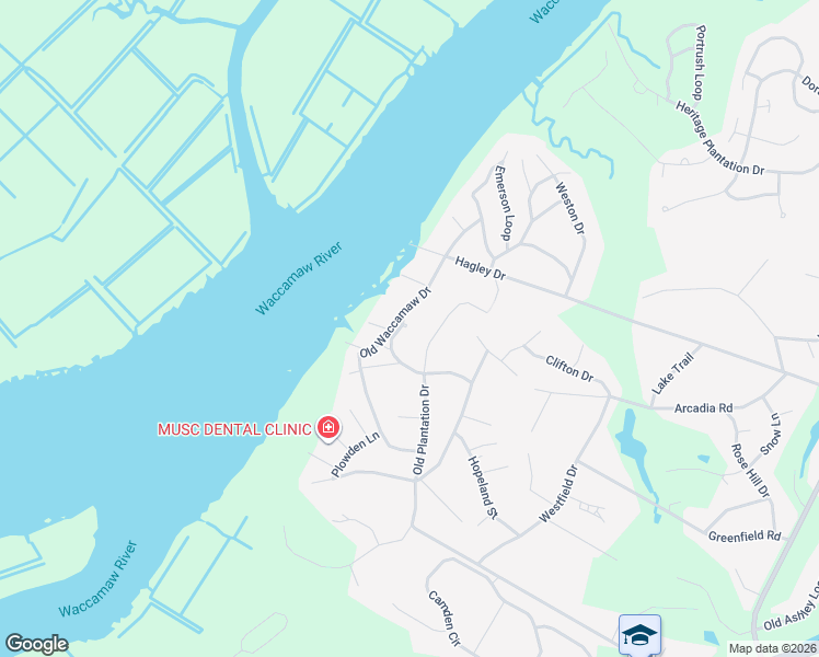 map of restaurants, bars, coffee shops, grocery stores, and more near 35 Laurel Oak Road in Pawleys Island