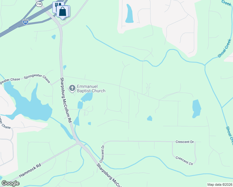 map of restaurants, bars, coffee shops, grocery stores, and more near 27 Coggins Corner Drive in Newnan