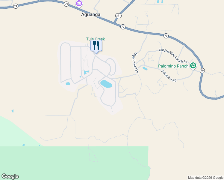 map of restaurants, bars, coffee shops, grocery stores, and more near 4 California 79 in Aguanga