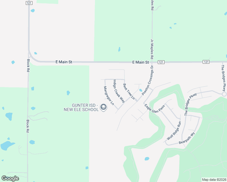 map of restaurants, bars, coffee shops, grocery stores, and more near 1117 Indigo Creek Way in Gunter
