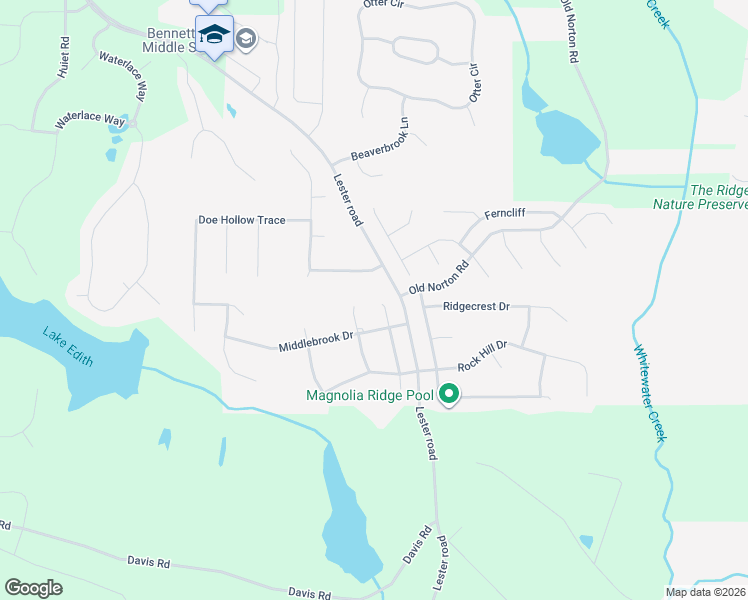 map of restaurants, bars, coffee shops, grocery stores, and more near 190 River Birch Trce in Fayetteville