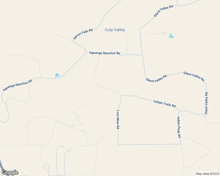 map of restaurants, bars, coffee shops, grocery stores, and more near Indian Trails Road in Aguanga